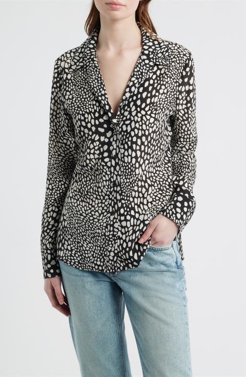 Sade Printed Button-Up Shirt