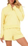 Threads 4 Thought Kindra Embroidered Dot Quarter Zip Top