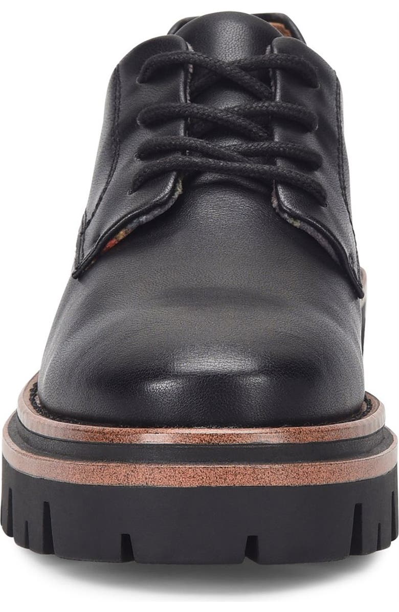 KORKS Veda Lug Sole Platform Derby, Alternate, color, Black