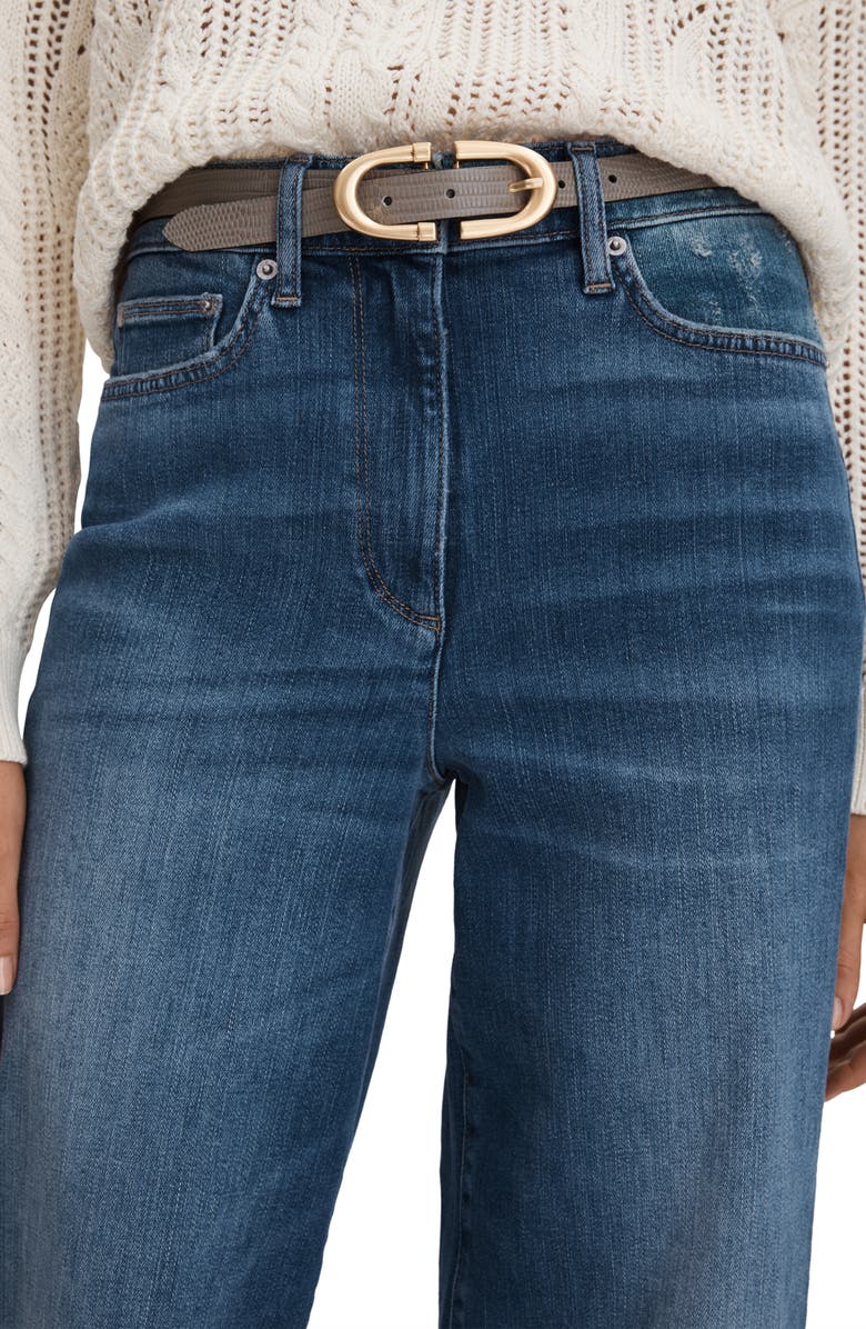 Reiss Ameria High Waist Stretch Wide Leg Jeans, Alternate, color, 