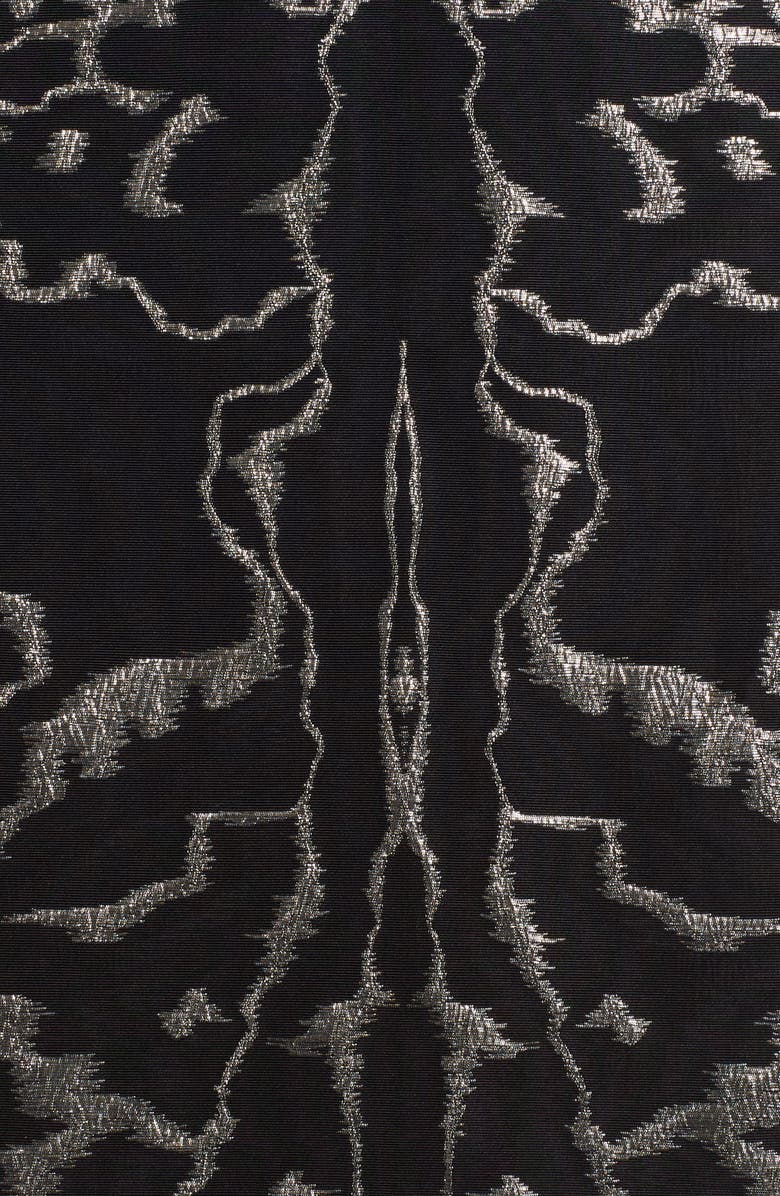 McQueen Alexander McQueen Sleeveless Jacquard Midi Sheath Dress, Alternate, color, 