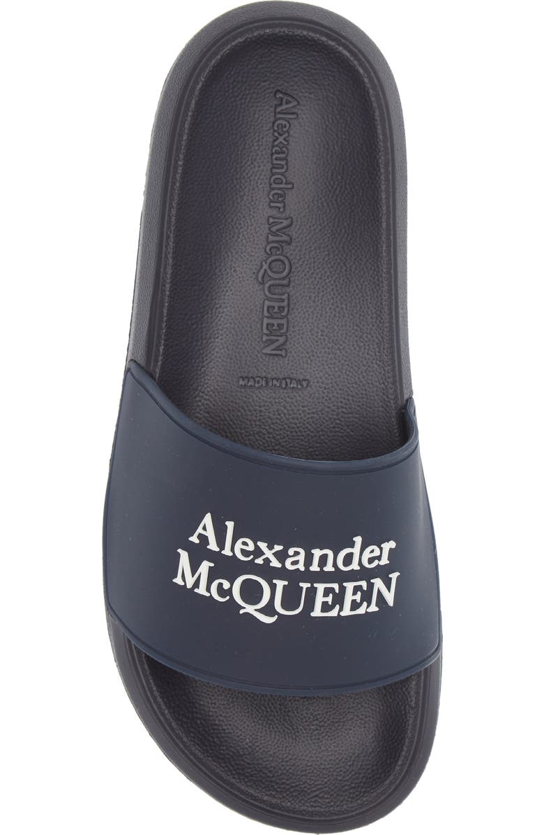 McQueen Alexander McQueen Logo Slide Sandal, Alternate, color,