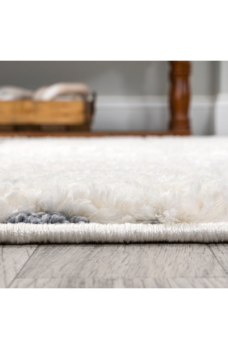 JONATHAN Y Pia Moroccan Trellis Plush Carved Area Rug, Alternate, color, Multi/Cream