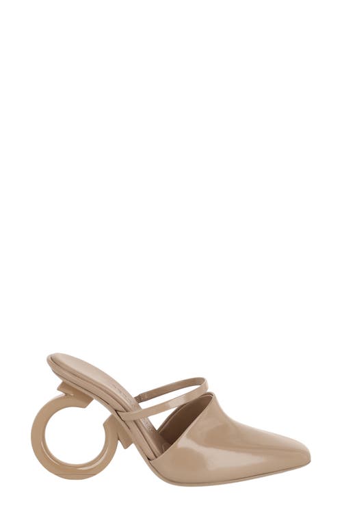 Ferragamo Gancini Heel Mule Pump
