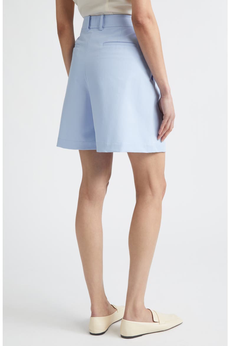 Park Pleated Techno Stretch Twill Wide Leg Shorts, Alternate, color, SKYLINE BLUE