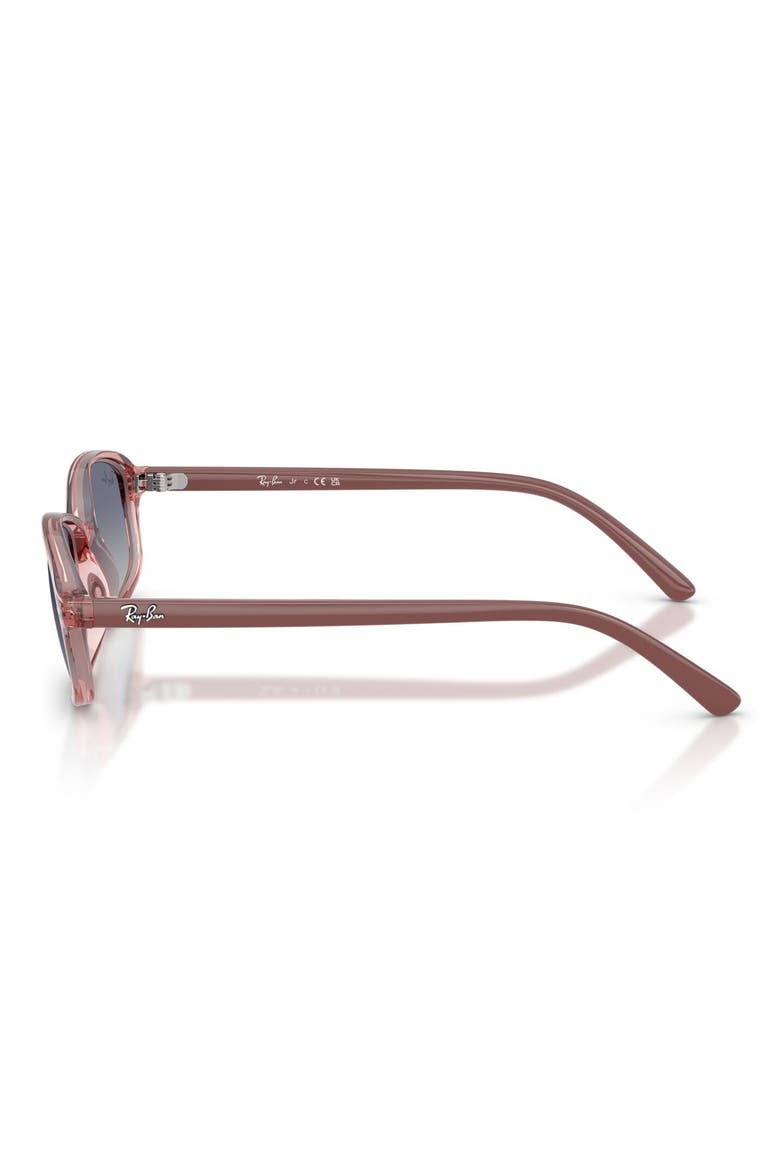 Kids' 49mm Irregular Sunglasses, Alternate, color, TRANSPARENT PINK / GREY BLUE