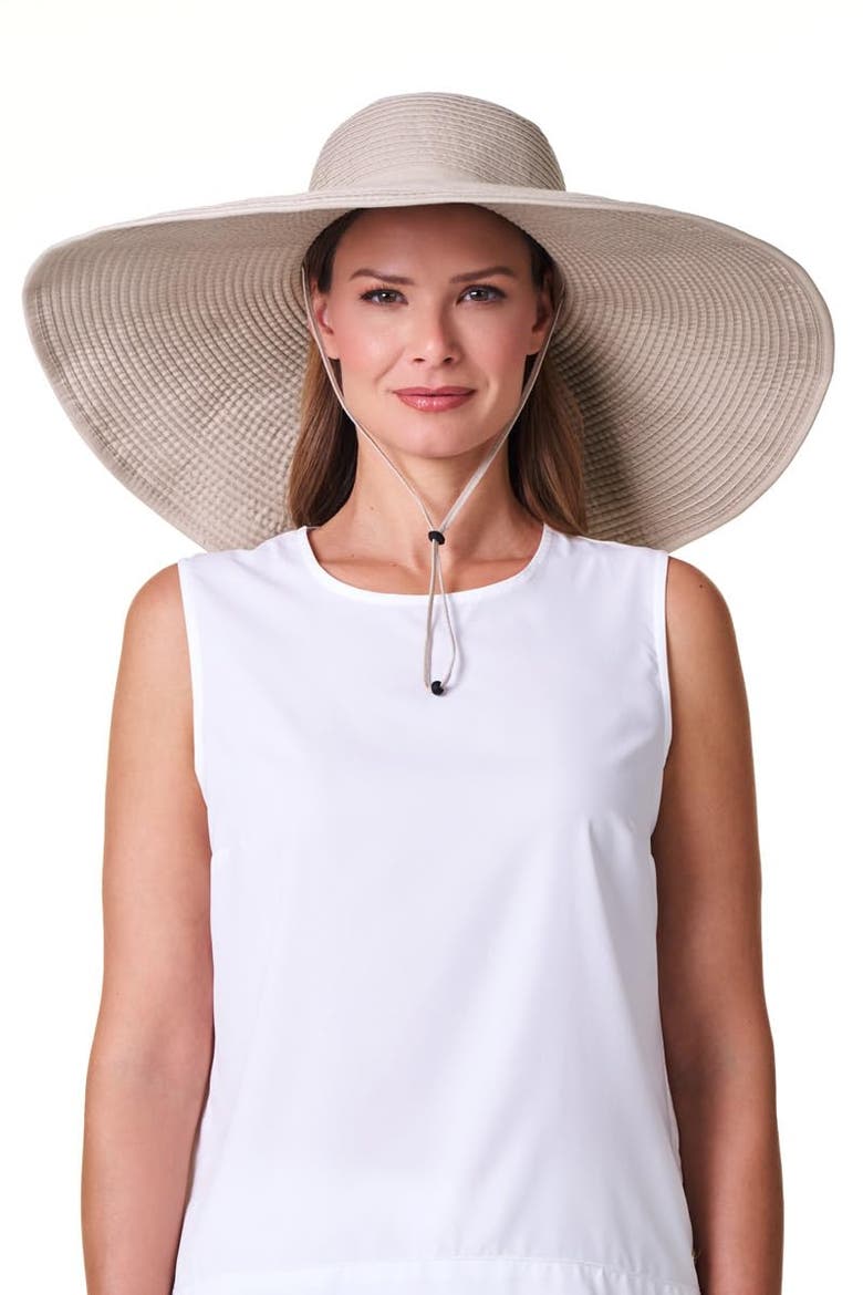 Women's Shelby Ultra Wide Sun Hat, UPF 50+ Sun Protection, Main, color, Tan