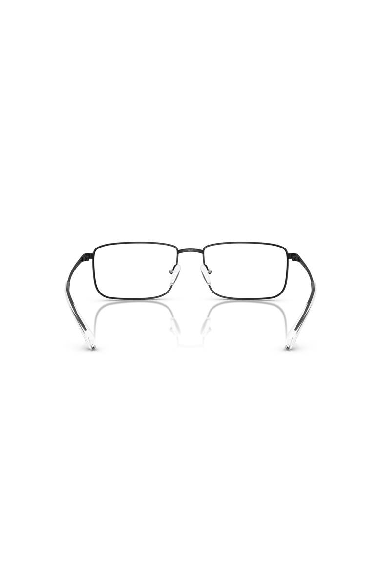Armani Exchange 56mm Rectangle optical glasses, Alternate, color, Black