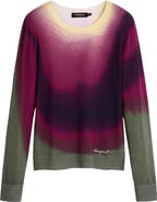Desigual Dip Dye Effect Pullover Sweater