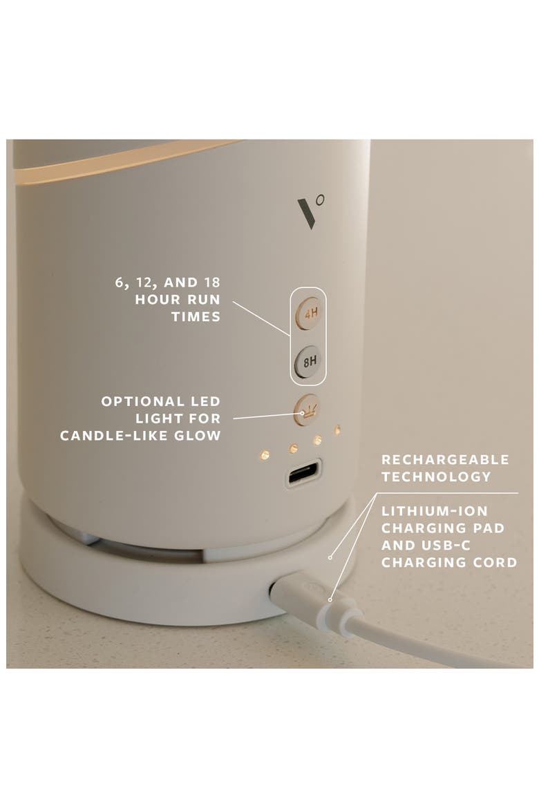 Move Cordless Essential Oil Diffuser, Alternate, color, WHITE