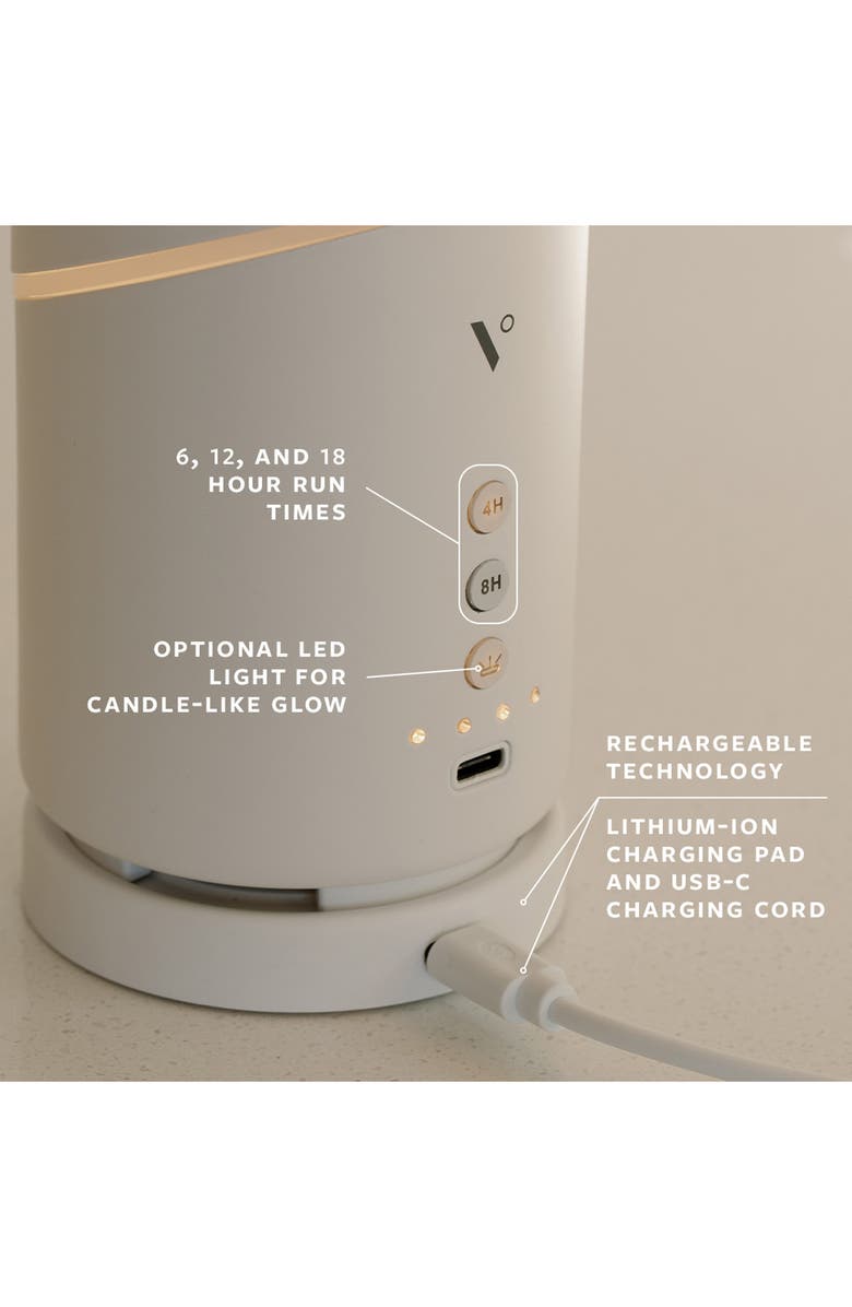 Vitruvi Move Cordless Essential Oil Diffuser, Alternate, color, White