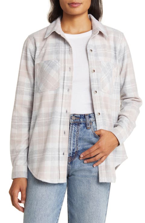 Plaid Jacquard Knit Shacket