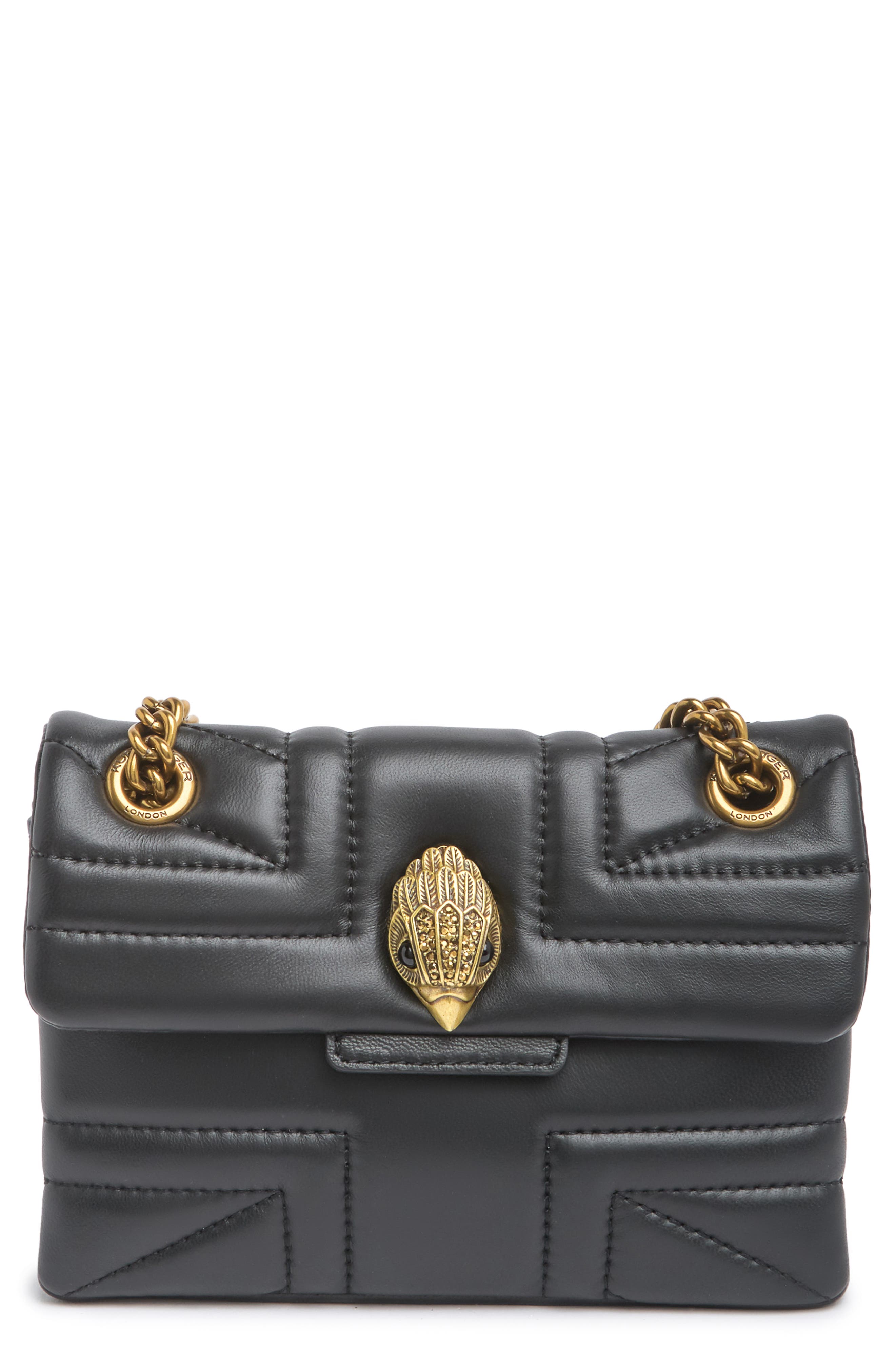 Kurt Geiger Leather Mini Kensington Crossbody Bag, Main, color, 