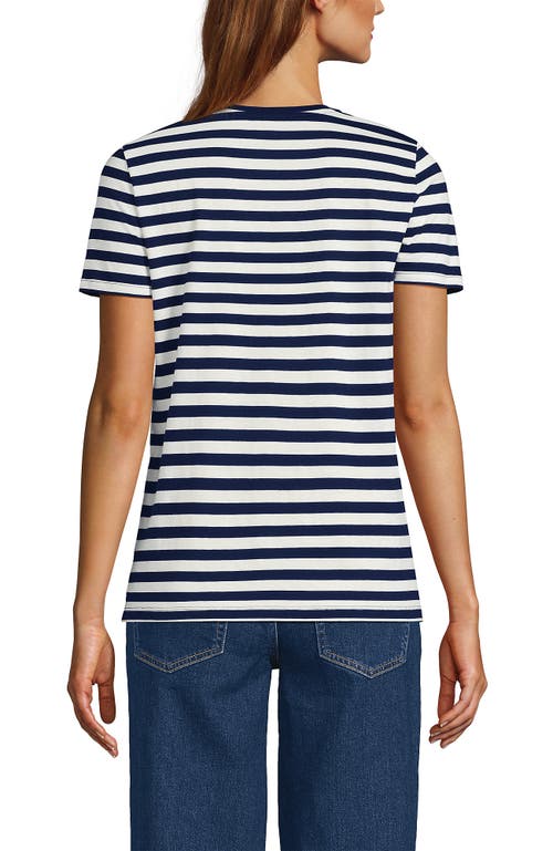 Lands' End Relaxed Supima Cotton Crew Neck T-shirt In Multi