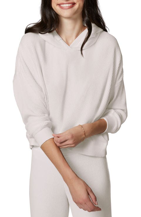 Oversize Waffle Knit Hoodie