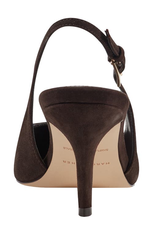 Marc Fisher Ltd Dorie Slingback Pointed Toe Pump In Brown