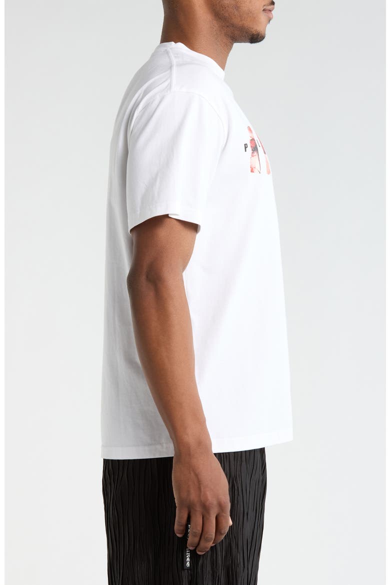 Wounded Graphic Print T-Shirt, Alternate, color, WHITE
