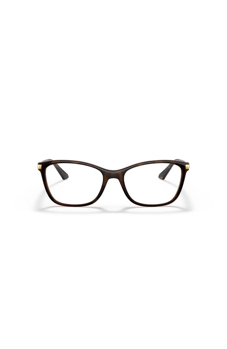 Vogue Eyewear 53mm Rectangle optical glasses, Alternate, color, Brown
