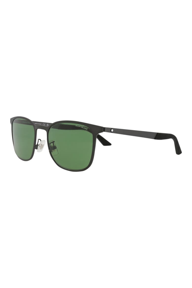 54mm Round Sunglasses, Alternate, color, RUTHENIUM GREEN