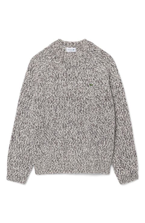 Mouliné Wool Blend Turtleneck Sweater