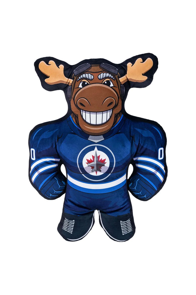 Winnipeg Jets Mick E. Moose 24" Mascot Bleacher Buddy, Main, color, None