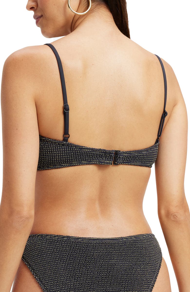 Good American Always Fits Sculpt Twist Bikini Top, Alternate, color,