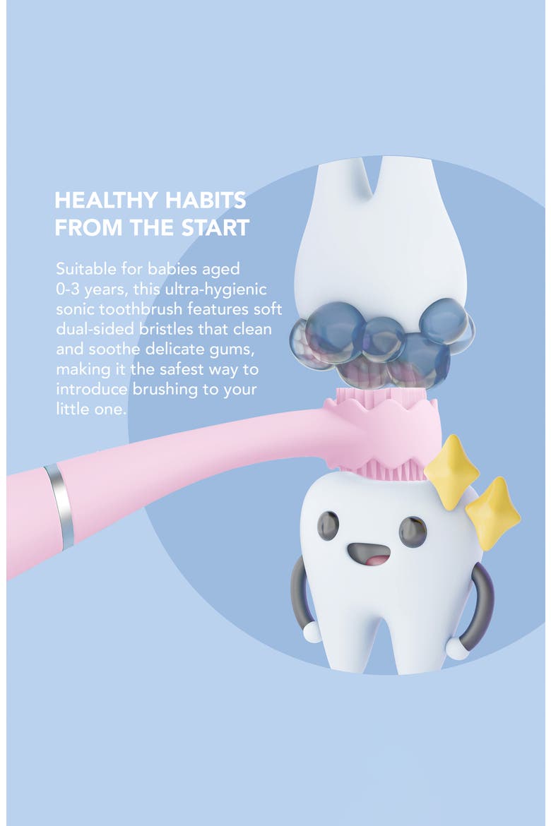 ISSA 4 Smile Baby Toothbrush, Alternate, color, PEARL PINK