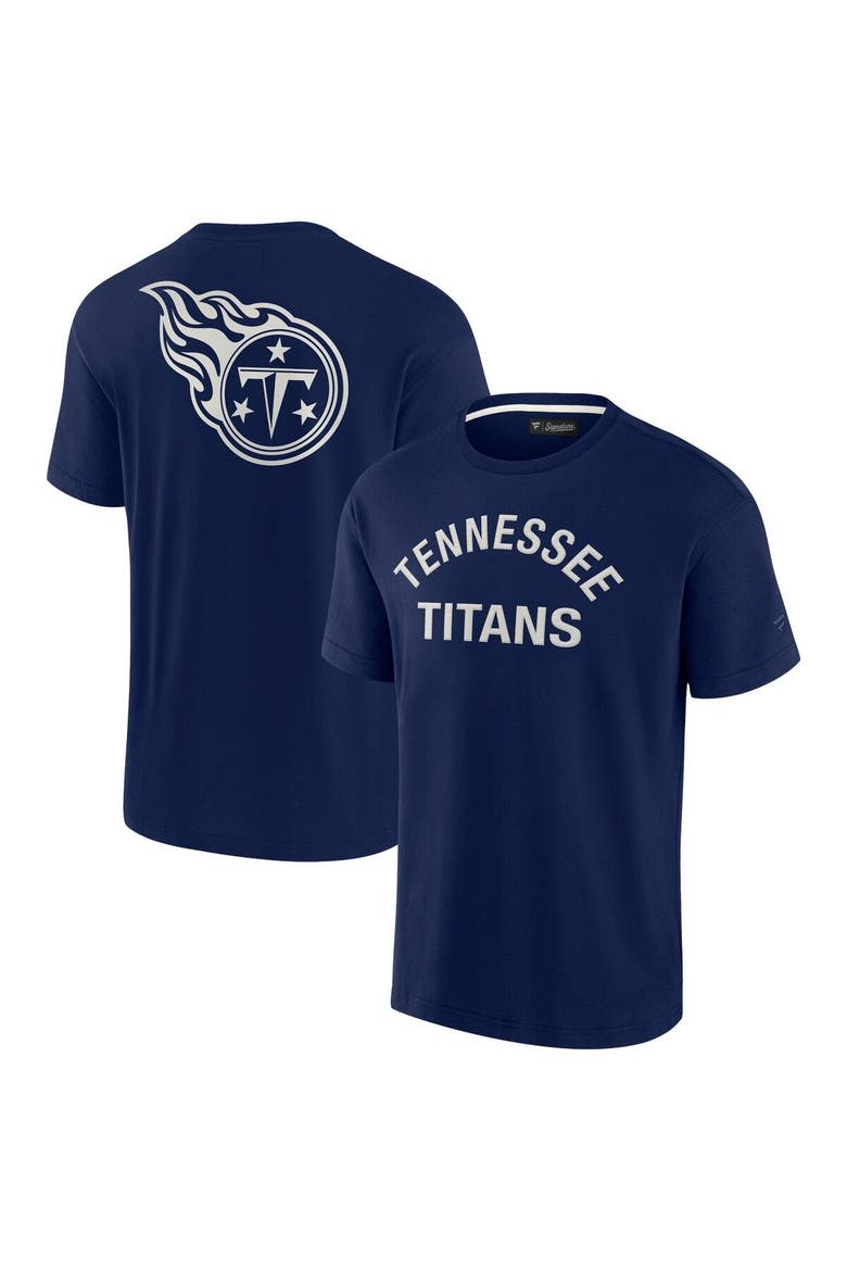 Unisex Fanatics Signature Navy Tennessee Titans Elements Super Soft Short Sleeve T-Shirt, Main, color, Navy