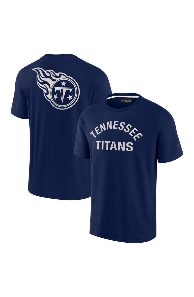 Fanatics Signature Unisex Fanatics Signature Navy Tennessee Titans Elements Super Soft Short Sleeve T-Shirt, Main, color, Navy