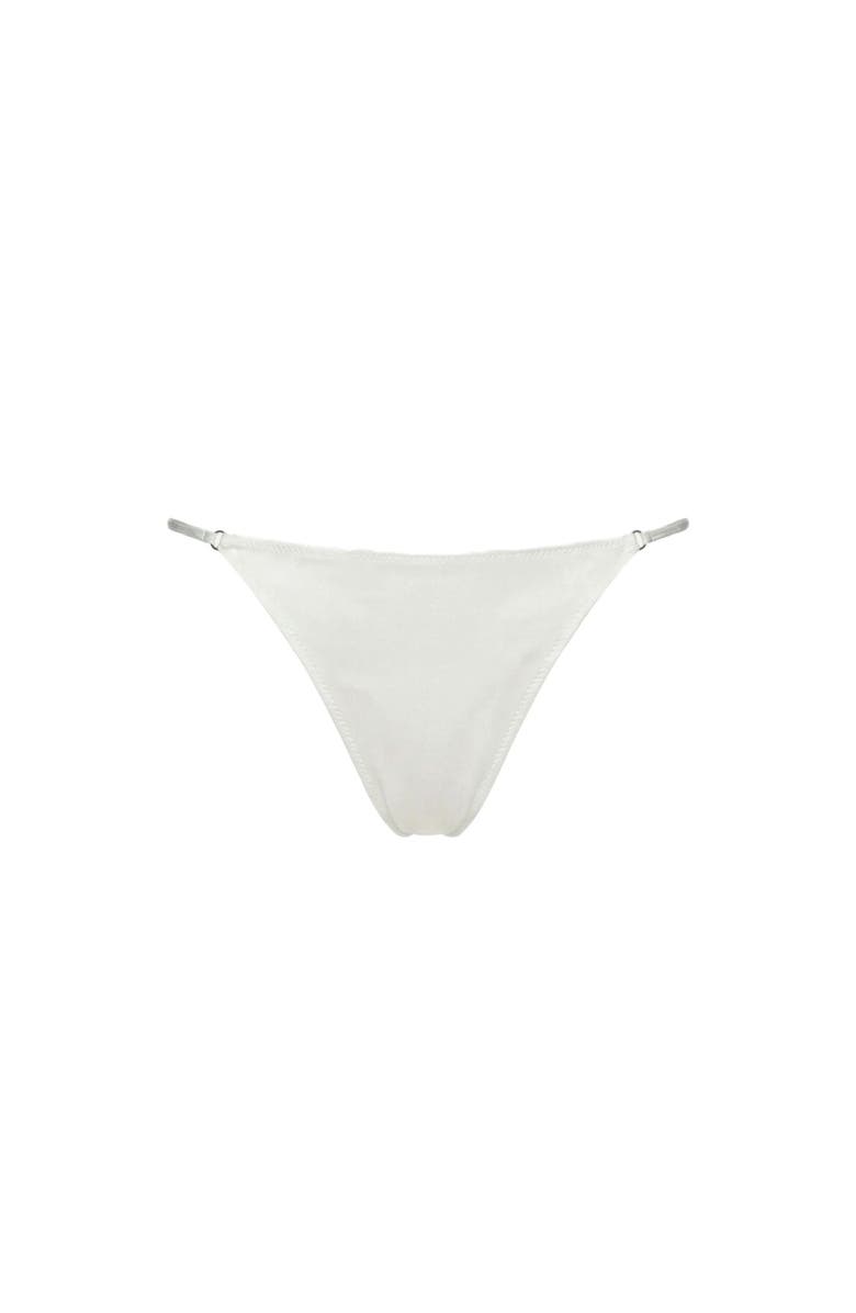 Mers Silk Silky Thong, Alternate, color, White