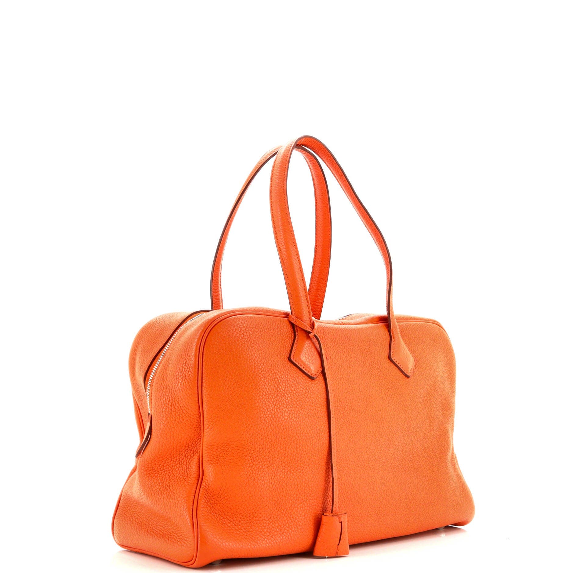 Pre-Owned Hermes Victoria II Bag Clemence 35, Alternate, color, Orange H