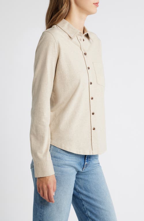 Caslon ® Knit Button-up Shirt