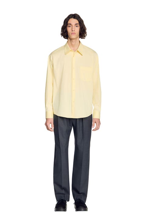 Oversized cotton shirt