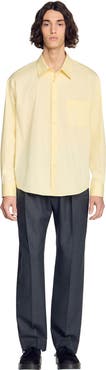 SANDRO Oversized cotton shirt