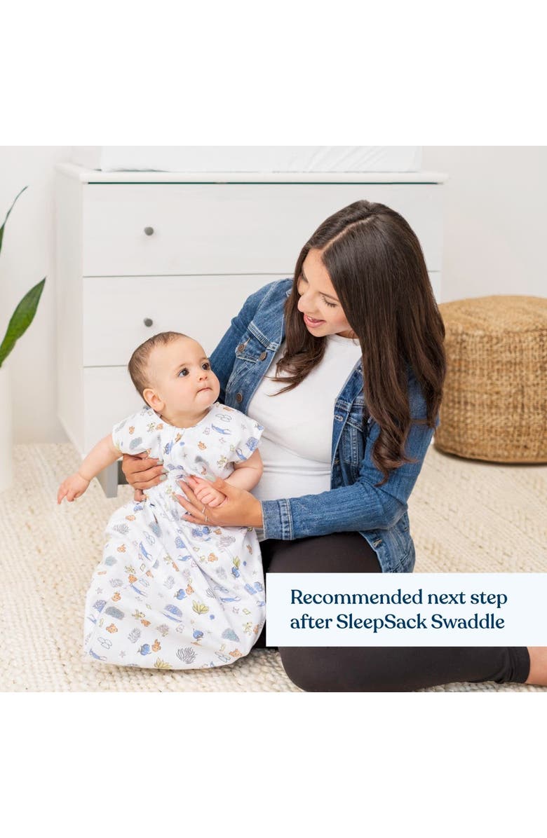 HALO Disney 100% Cotton 0.5 TOG Sleepsack Wearable Blanket, Swaddle Transition Sleeping Bag, Alternate, color, Great Barrier Reef