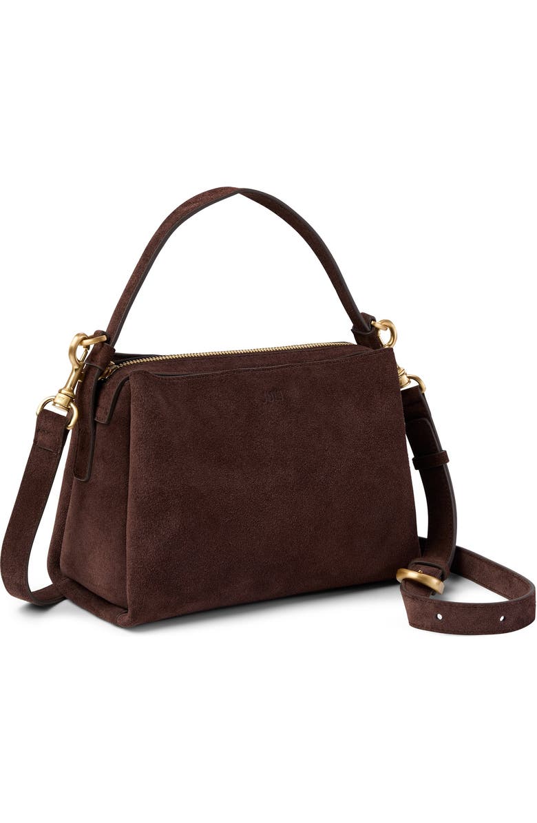 July Juliette Suede Crossbody, Alternate, color, Espresso