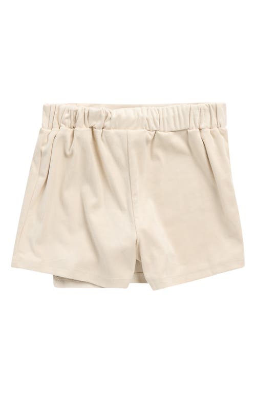 Calvin Klein Kids' Peter Pan Collar Long Sleeve Top & Skort Set In White