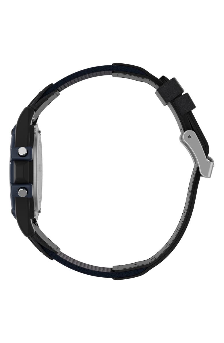 Timex<sup>®</sup> Atlantis Chronograph Fabric Strap Watch, 40mm, Alternate, color, 