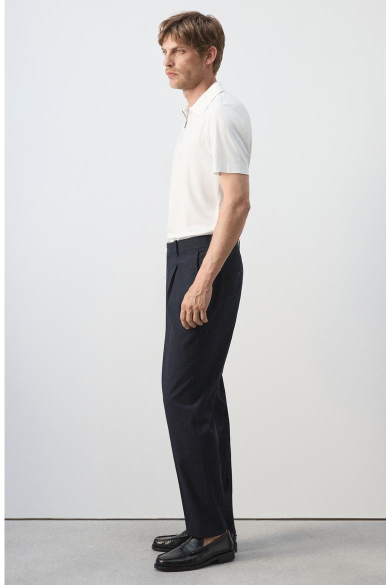 Slim Fit Seersucker Pants, Alternate, color, NAVY