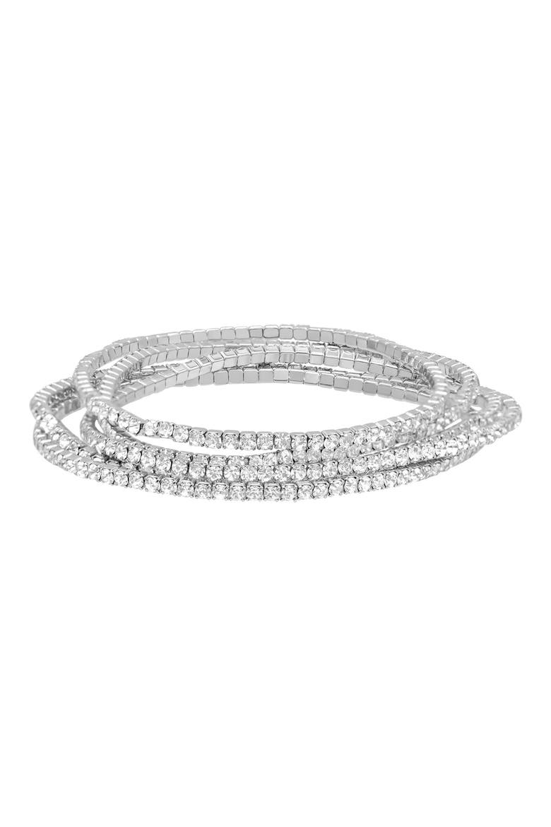 7-Piece Earrings, Necklaces & Bracelets Set, Alternate, color, SILVER