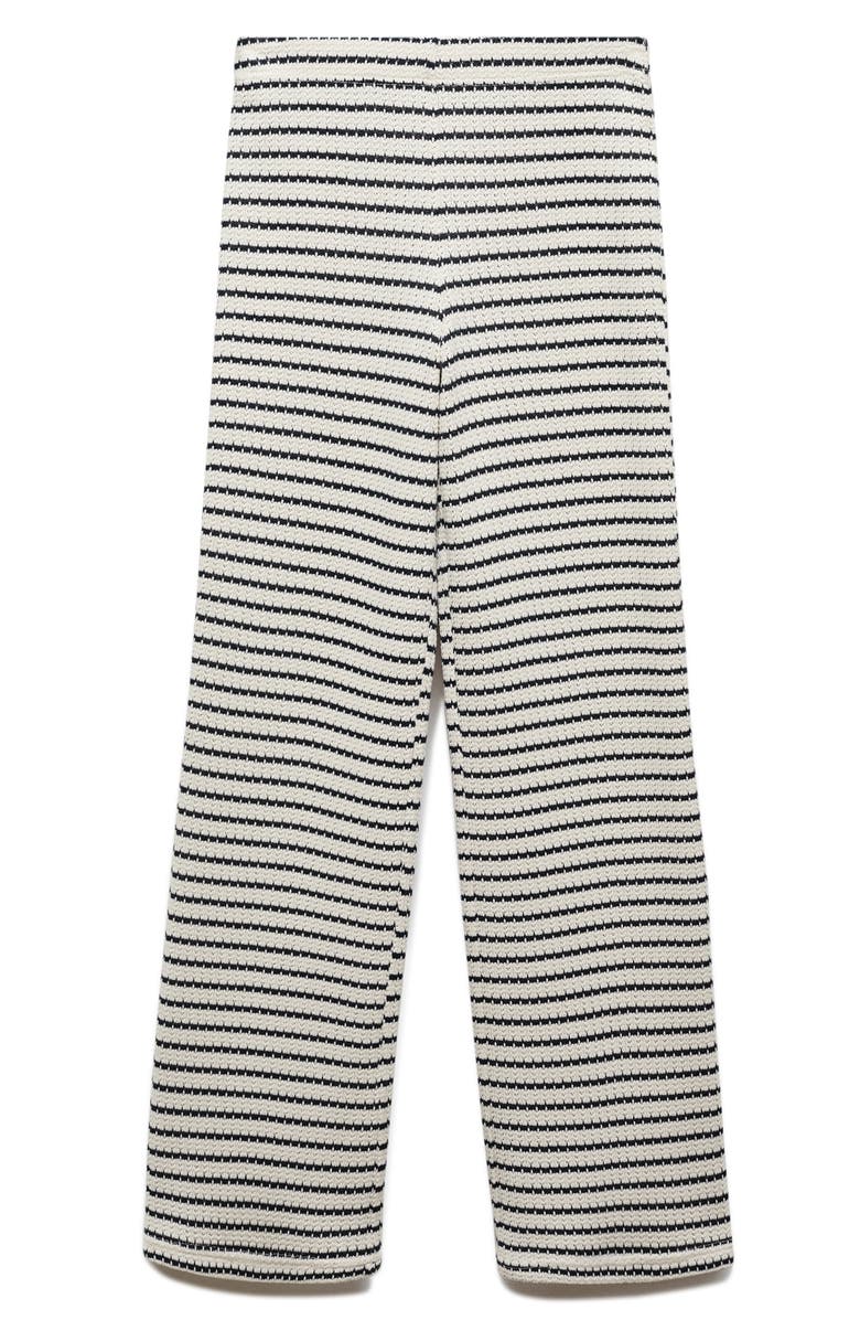 MANGO Nita Knit Straight Leg Pants, Alternate, color, Black