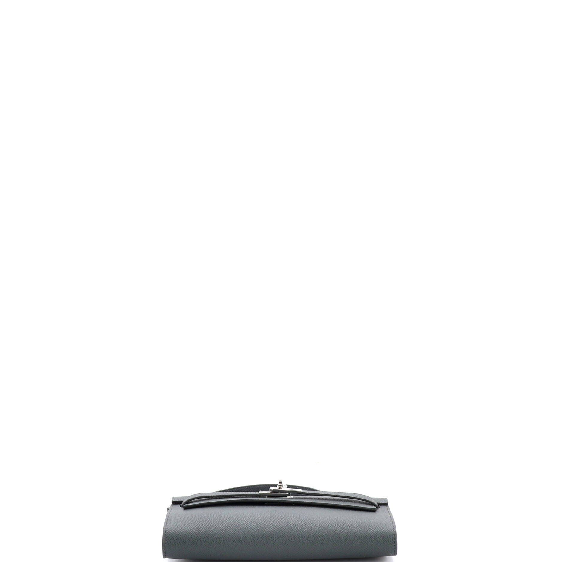 Pre-Owned Hermes Kelly To Go Wallet Epsom, Alternate, color, Vert Mangrove