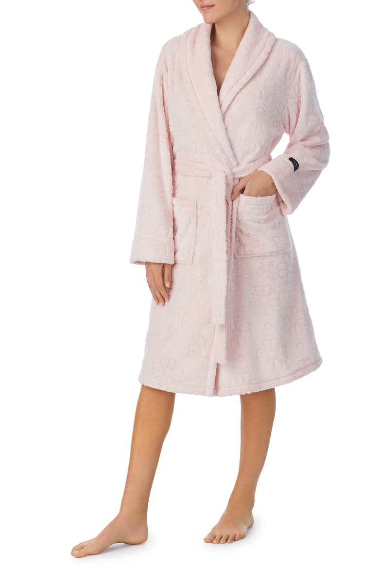 plush robe, Alternate, color, ROSE