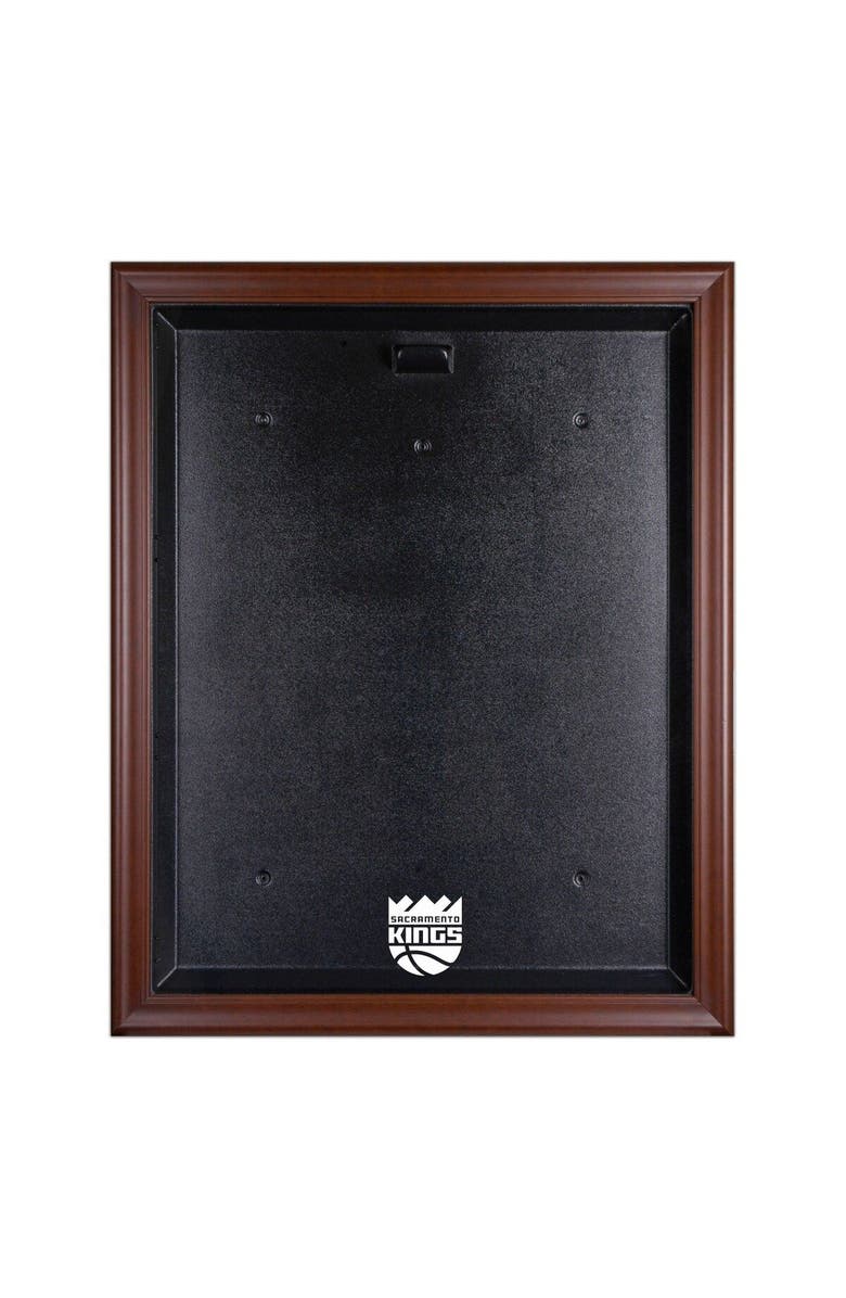 FANATICS AUTHENTIC Sacramento Kings Brown Framed Team Logo Jersey Display Case, Main, color, 