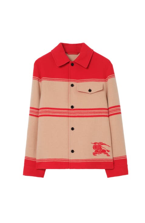 Striped Wool Nylon Jacket