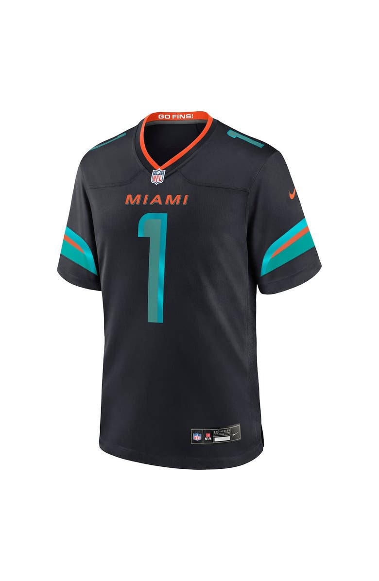 Nike Men's Nike Tua Tagovailoa Pitch Blue Miami Dolphins 2025 Rivalries Collection Game Jersey, Alternate, color, Navy