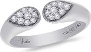 Hueb Bestow Pavé Diamond Open Ring