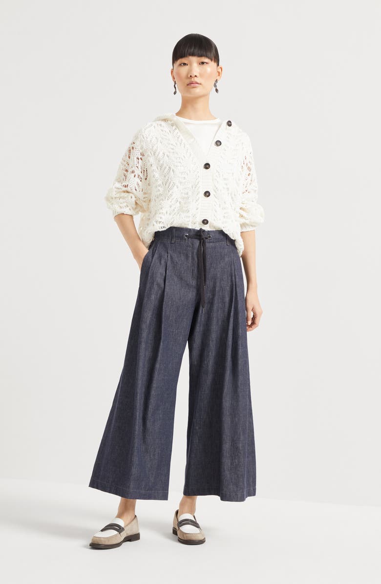 Brunello Cucinelli Foliage Lace cardigan, Alternate, color, 