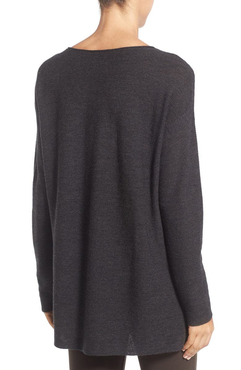 Eileen Fisher Ribbed Merino Wool Pullover, Alternate, color,