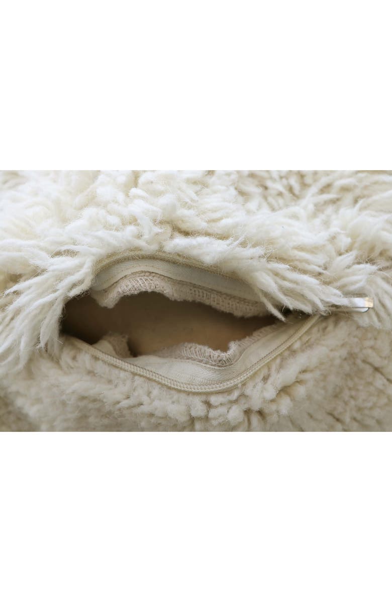 Lorena Canals Sun Ray Washable Wool Pouf, Alternate, color, Brown Tones